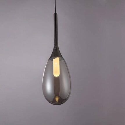 Lustre de Teto de Vidro em Forma de Lágrima de Luxo