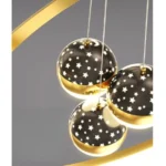 Pendente De Teto Céu Estrelado Luz Projeção Preto Cinza LEDPEN - Imagem 3