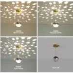 Pendente De Teto Céu Estrelado Luz Projeção Preto Cinza LEDPEN - Imagem 4