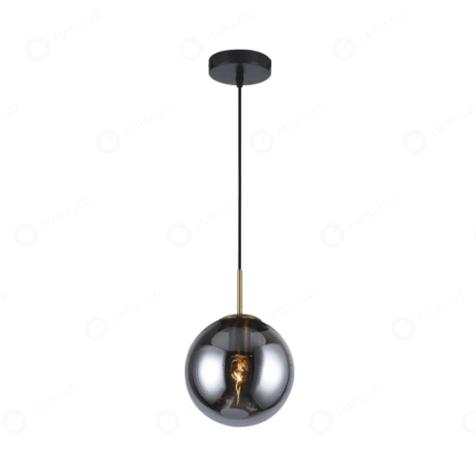 Pendente Glass Globo Esfera (Fume) Sem Lâmpada